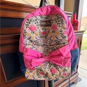 Matilda Jane Pink and Navy Floral Backpack